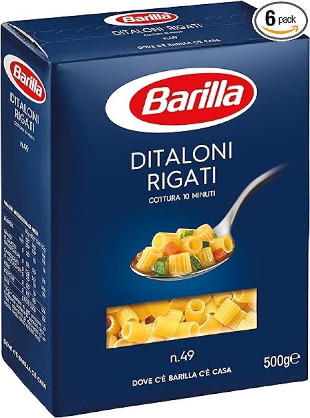 PASTA DITALINI RIGATI BARILLA 500 GR