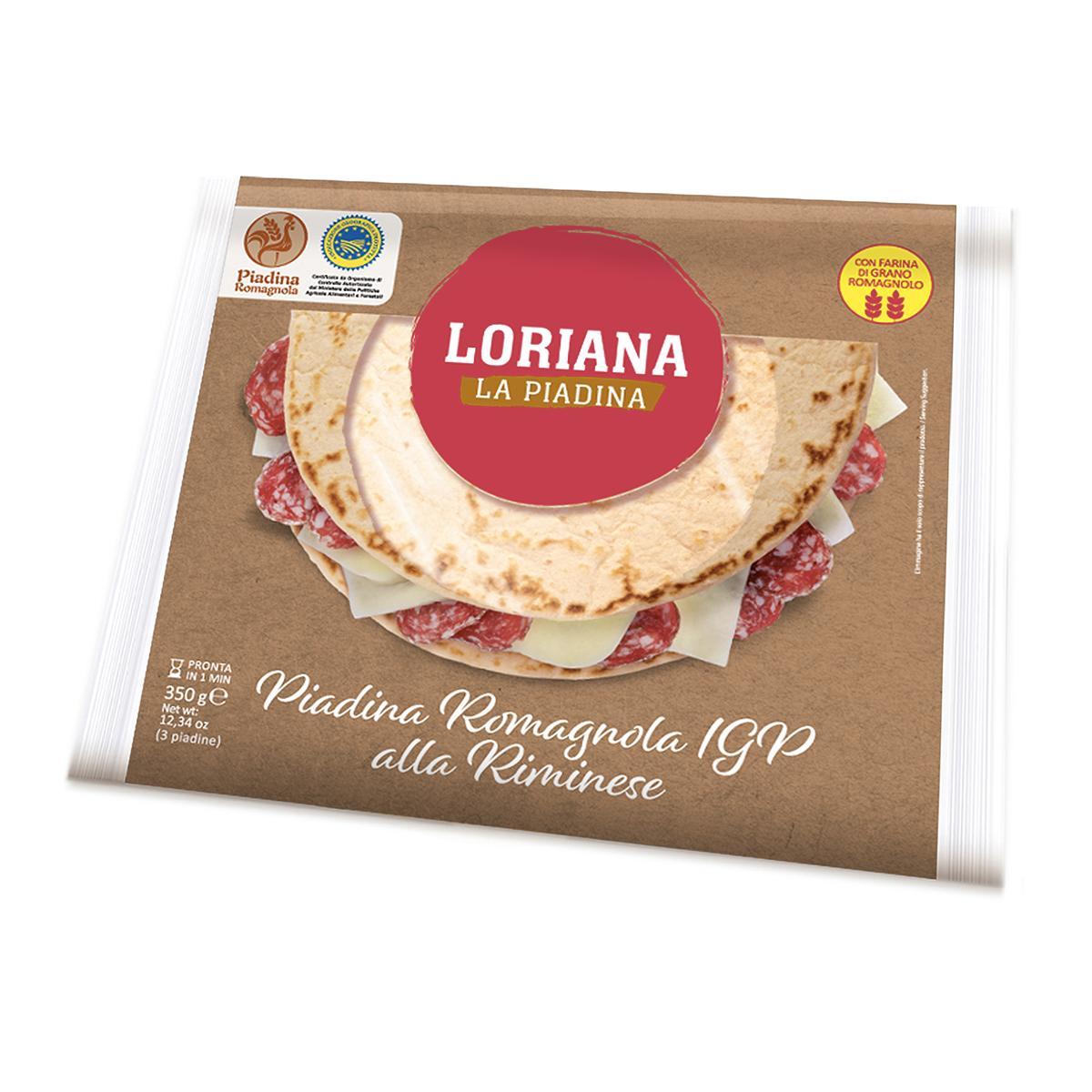 PIADINA ROMAGNOLA IGP LORIANA 350G PIADINA ROMAGNOLA IGP LORIANA 350G
