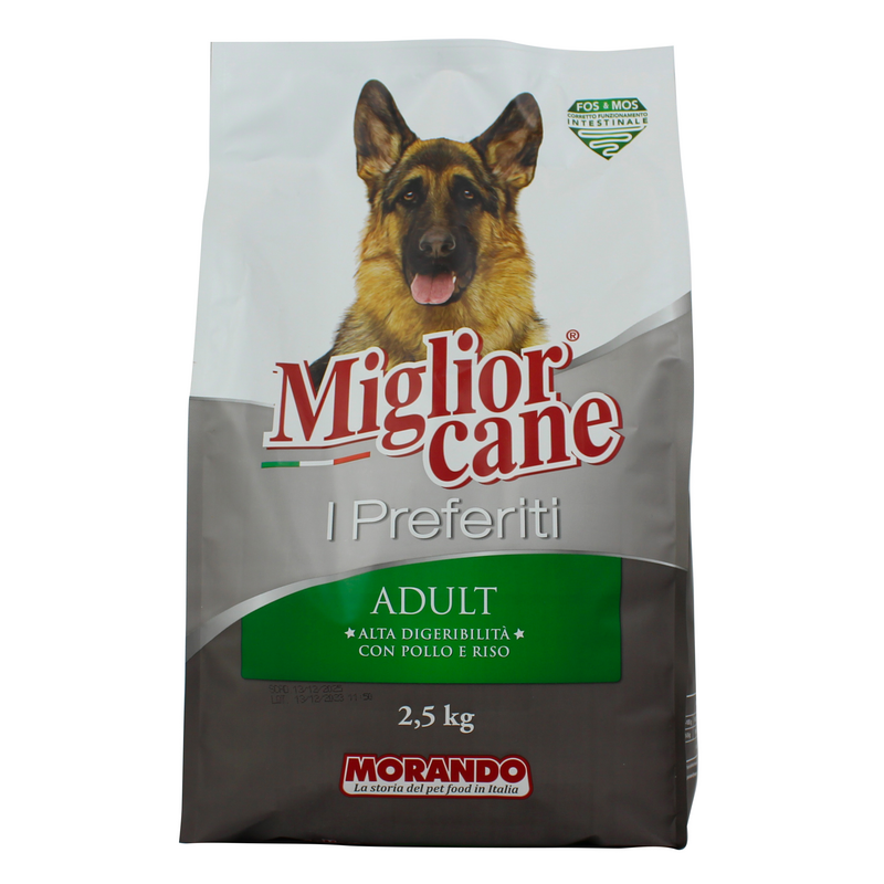 Crocchette per cani adulti con pollo e riso Miglior Cane 2,5 kg
