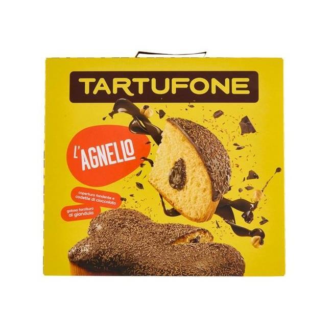 TORTA AL CIOCCOLATO RIPIENA DI PASQUA L' AGNELLO TARTUFONE DA 650 GR.