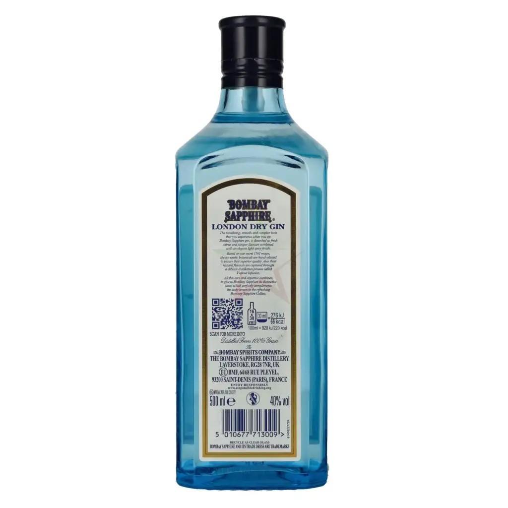 BOMBAY SAPPHIRE GIN 50 CL