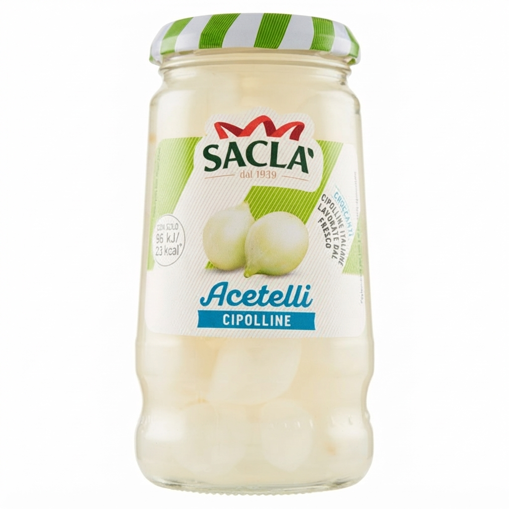 sacla, cipolline, aceto, conserve, antipasti, spesaonline, 300 GR, SACLA 300 GR, bonta, gusto agrodolce, qualita, dispensa, piacere, contorno, prodotti sacla, 300gr, freschezza, tradizionale, gastronomia sacla cipolline all'aceto di vino saclà 300 gr. - foto 1