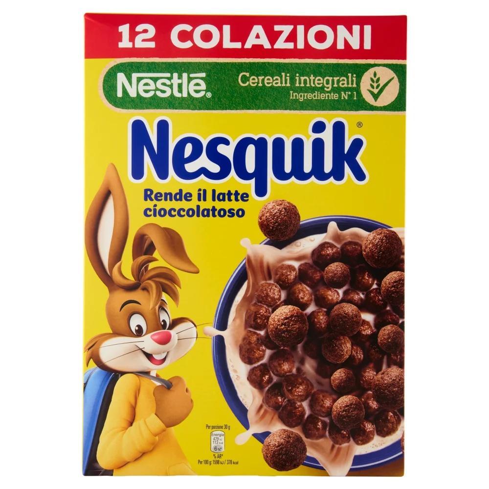 nesquik, cereali, cacao, colazione, merenda, spesaonline, 375 GR, NESQUIK 375 GR, bonta, gusto goloso, qualita, dispensa, piacere, energia, prodotti nestle, 375gr, croccantezza, dolcezza, divertimento, 375 GR nesquik cereali al cacao nesquik 375 gr. - foto 1