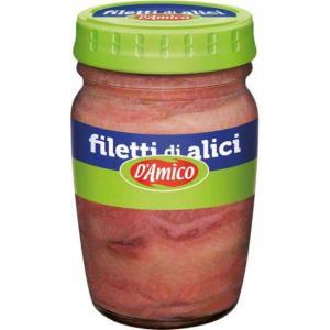 Filetti di alici in olio di girasole  80 gr.