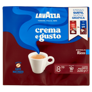 Caffe macinato crema e gusto risveglio ricco  2 x 250 gr