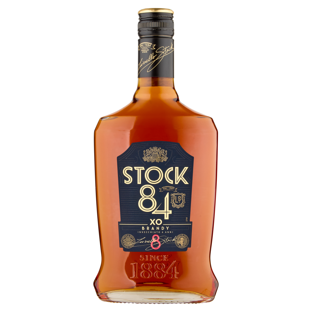 brandy, 84xo, stock, distillati, invecchiato, liquore, brandyitaliano, finepasto, qualita, STOCK 70 CL stock brandy 84 xo 8 anni stock 70 cl - foto 1