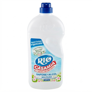 Sapone e alcol multiuso al profumo di muschio bianco  da 1250 ml.