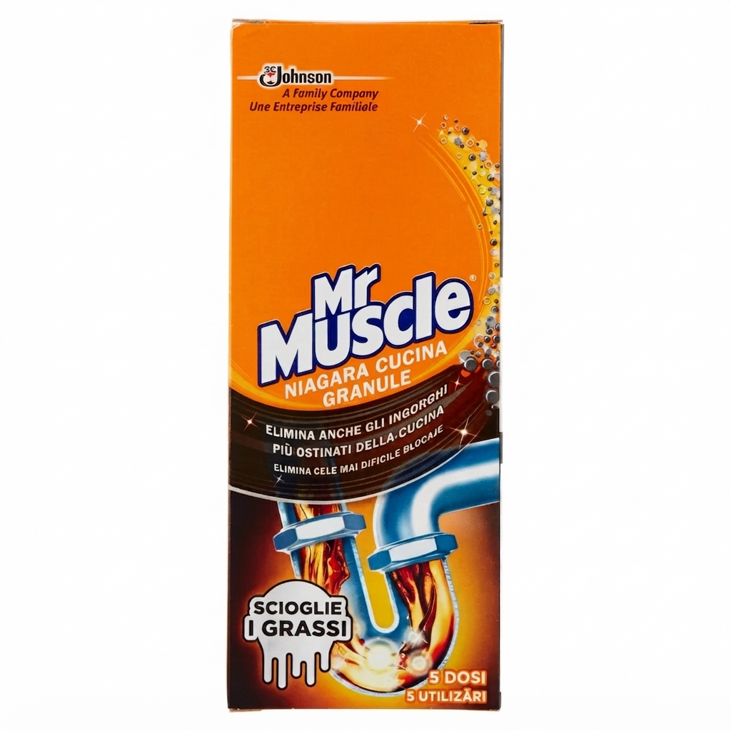 mrmuscle, niagara, sturatubi, idraulica, pulizia, casa, spesaonline, 250 GR, MR. MUSCLE 250 GR, bonta, efficacia, qualita, benessere, piacere, cura, prodotti mrmuscle, 250gr, tubature, 250 GR mr muscle sturatubi in granuli mr. muscle niagara 250 gr. - foto 1