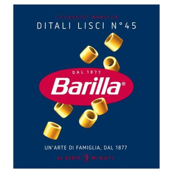 Pasta di Semola Ditali Lisci Barilla Pasta di Semola Ditali Lisci Barilla