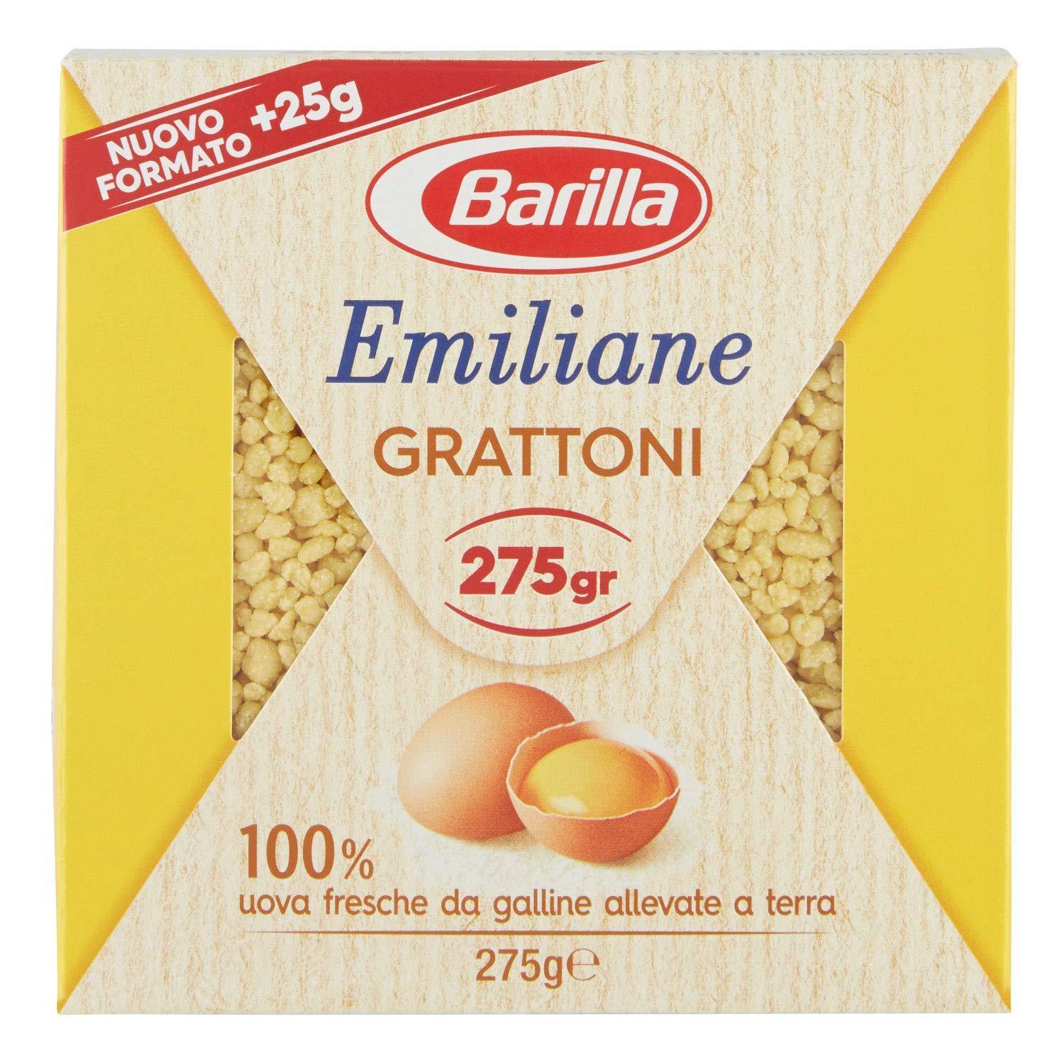 barilla pasta all uovo grattoni emiliane barilla 275g - foto 1