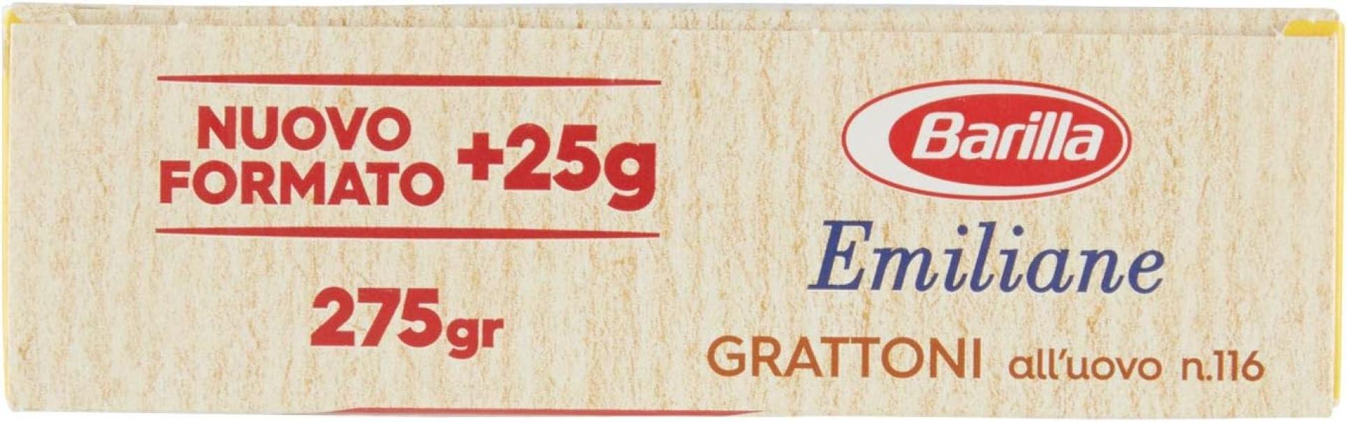 barilla pasta all uovo grattoni emiliane barilla 275g - foto 6
