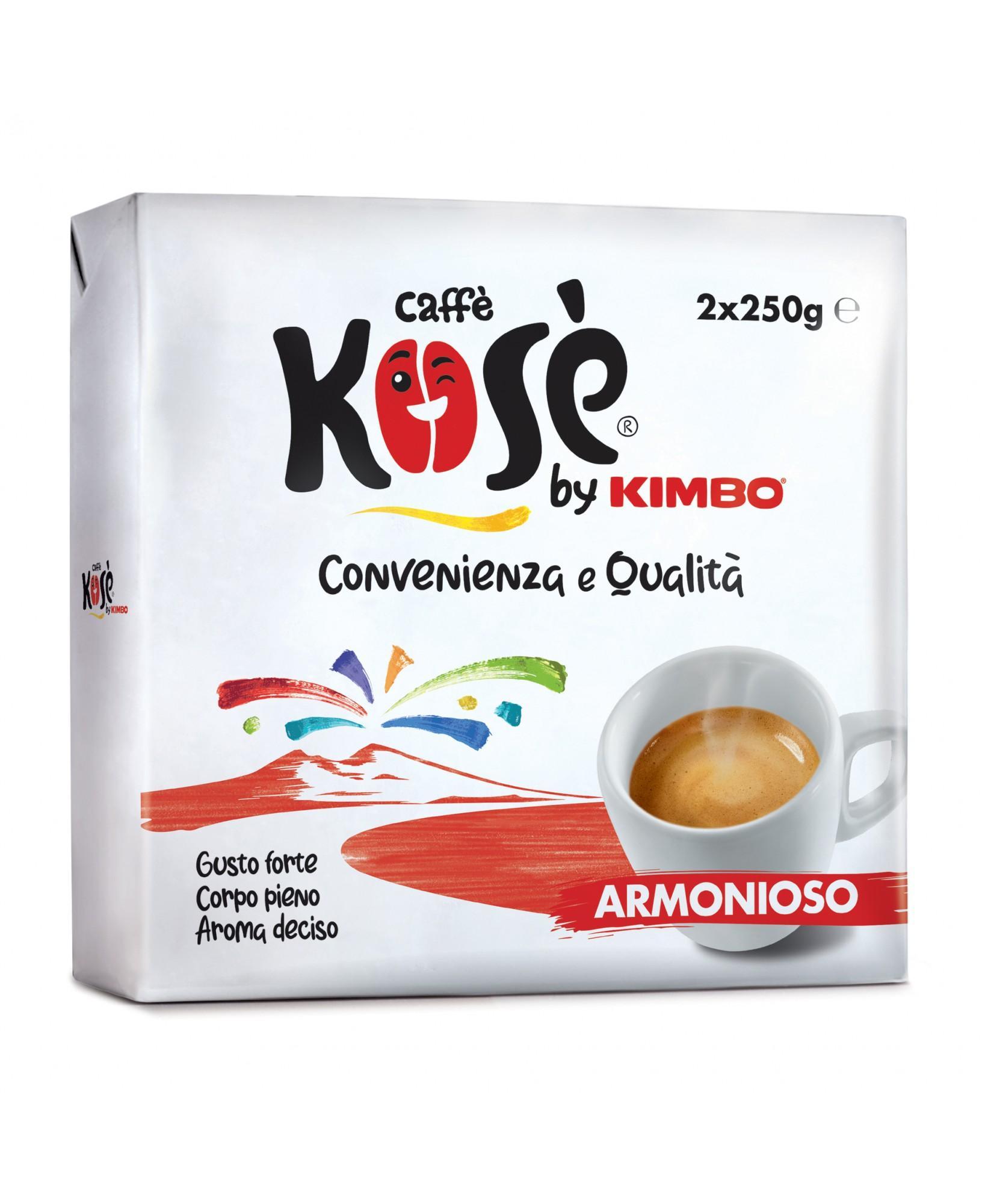 caffe-macinato-rosso-armonioso-kose-2-x-250-gr