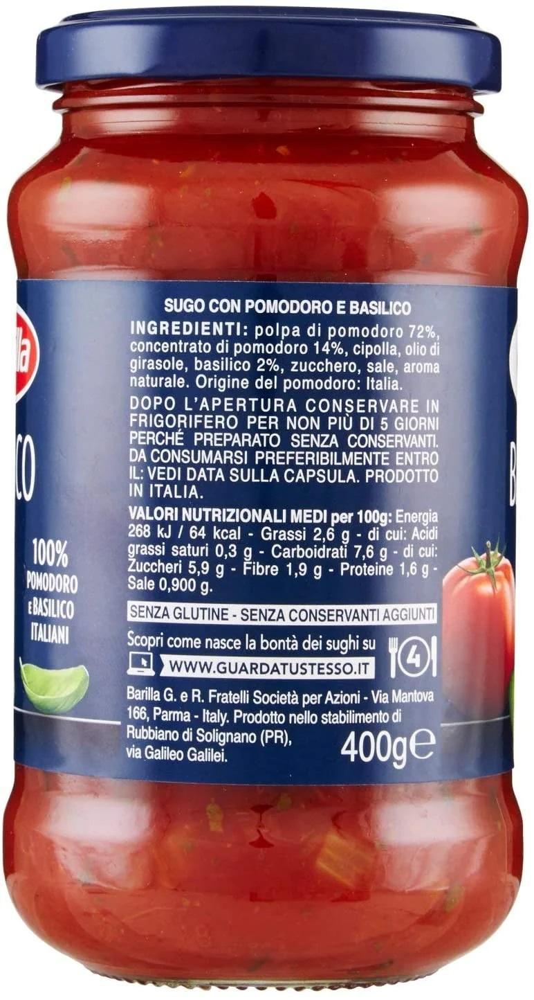 barilla sugo al basilico barilla 400g - foto 2