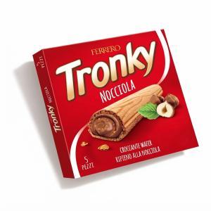 Wafers ripieno di crema di nocciola tronky  18 gr