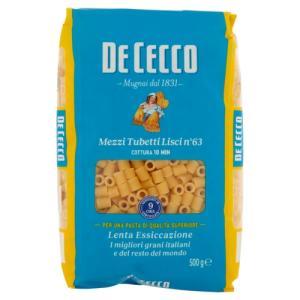 Pasta di semola mezzi tubetti n. 63