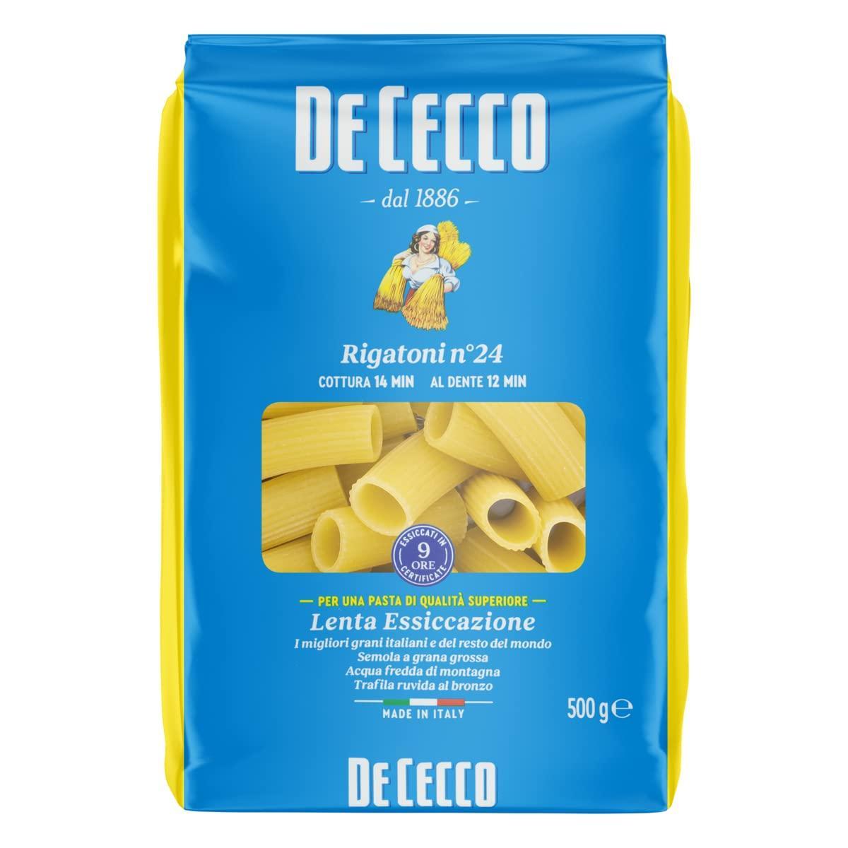 de cecco rigatoni di semola di grano duro de cecco 500g - foto 1 de cecco rigatoni di semola di grano duro de cecco 500g - foto 1
