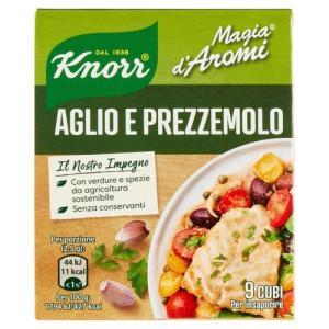 Magia d'aromi aglio e prezzemolo