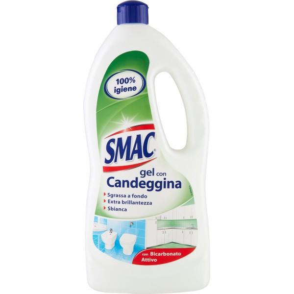 smac, gel, candeggina, pulizia, casa, igiene, spesaonline, 850 ML, SMAC 850 ML, bonta, efficacia, qualita, benessere, piacere, cura, prodotti smac, 850ml, superfici, 850 GR smac detergente gel con candeggina smac 850 ml - foto 1