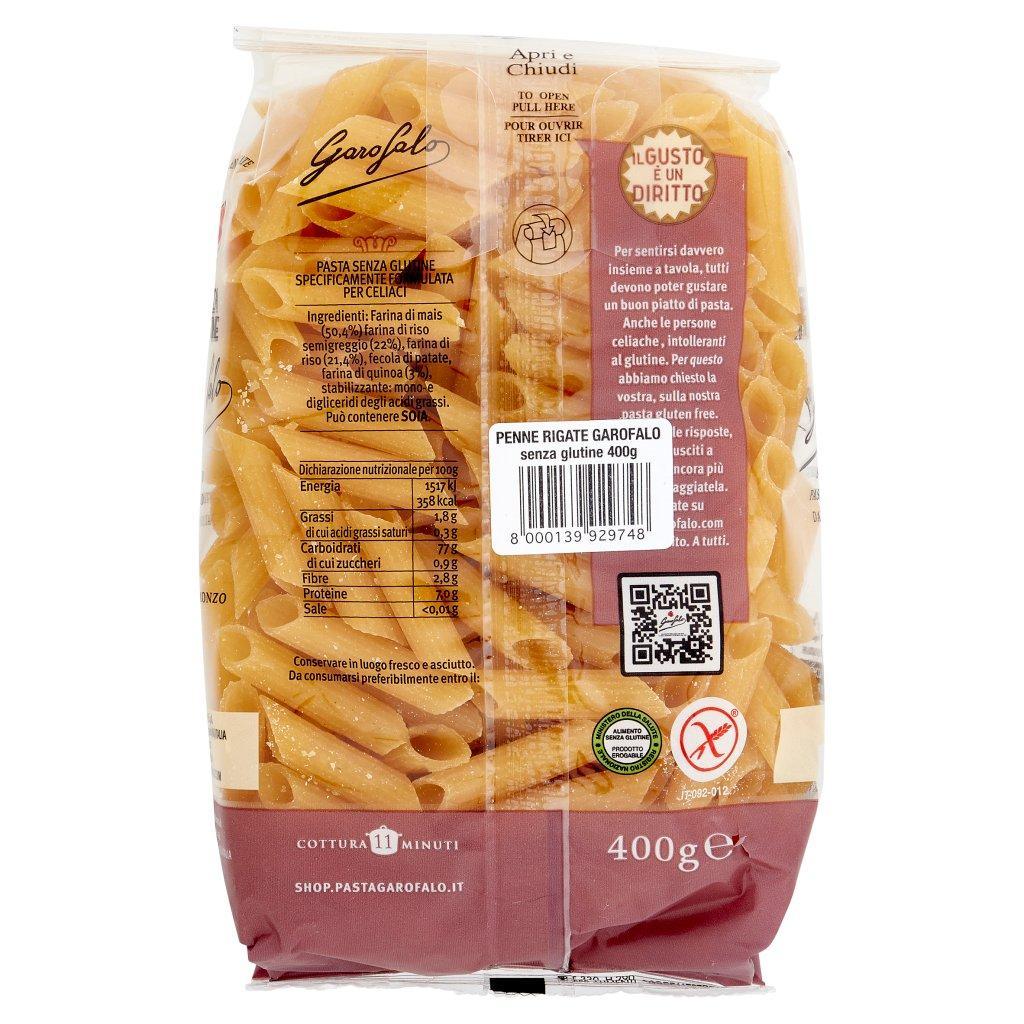 garofalo penne rigate senza glutine garofalo 400g - foto 2