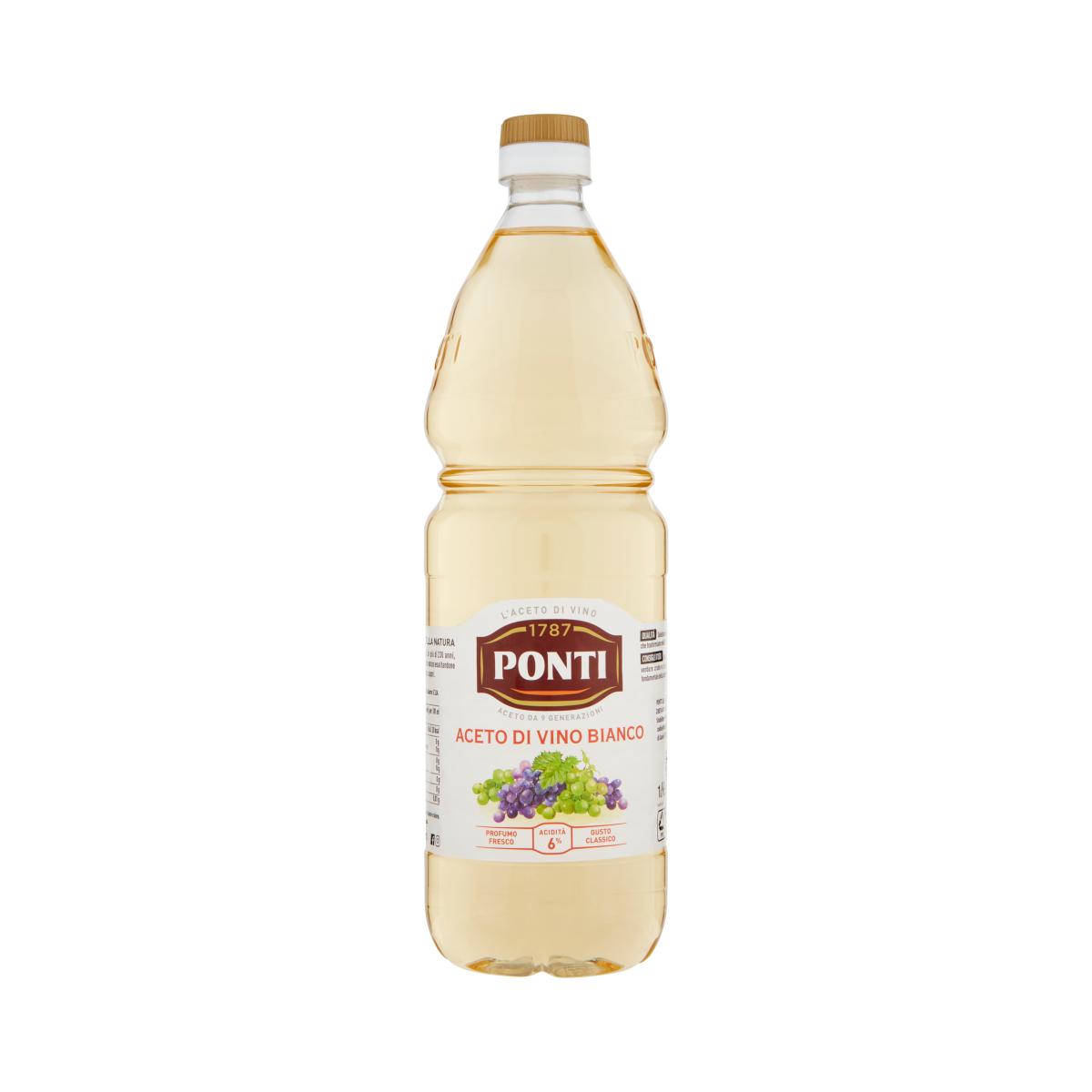 ponti aceto di vino bianco ponti 1 litro - foto 1