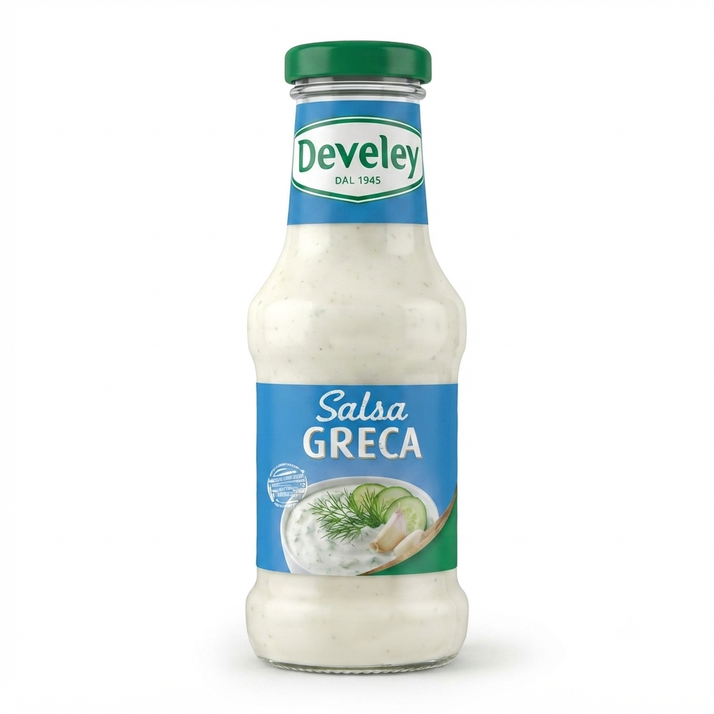 develey, salsagreca, tzatziki, yogurt, mediterranea, spesaonline, 250 ML, DEVELEY 250 ML, bonta, gusto fresco, qualita, dispensa, piacere, condimento, prodotti develey, 250gr, saporearomatico, cucinaellenica, 250 GR develey salsa greca tzatziki develey 250 ml. - foto 1
