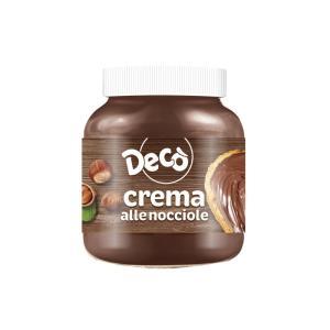 Crema spalmabile alle nocciole e cacao decò 400 gr