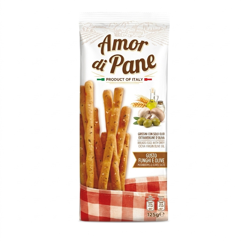amor di pane grissini gusto pizza amor di pane 125 gr. - foto 1
