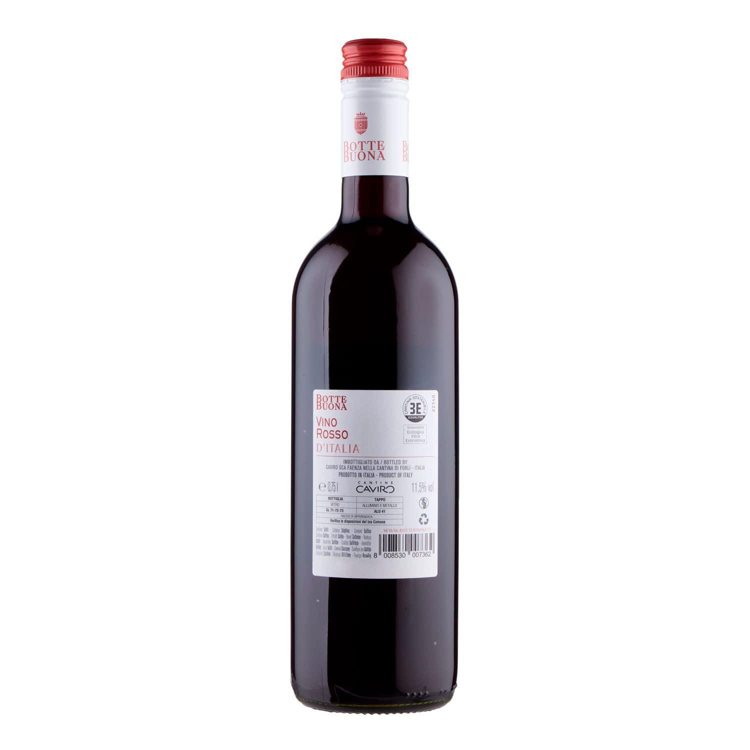 bottebuona vino rosso d'italia botte buona 750ml - foto 3 bottebuona vino rosso d'italia botte buona 750ml - foto 3