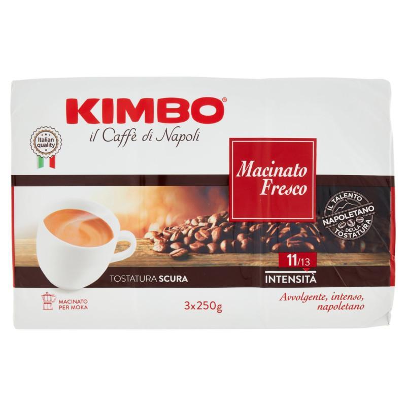 caffe-macinato-fresco-kimbo-3x250-gr kimbo kimbo macinato fresco 750 gr - foto 1