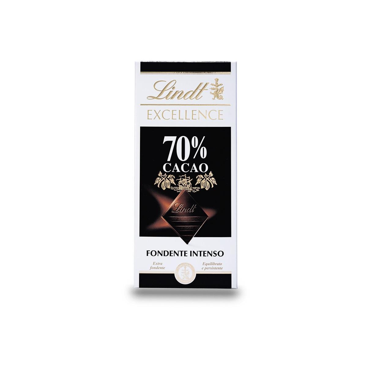 lindt tavoletta di cioccolato fondente lindt excellence 70 percento 100g - foto 1