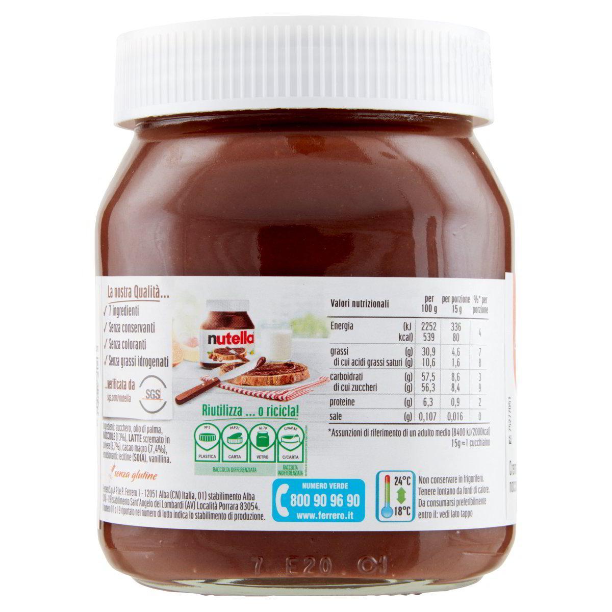 nutella crema spalmabile alle nocciole e cacao ferrero nutella 450g - foto 2 nutella crema spalmabile alle nocciole e cacao ferrero nutella 450g - foto 2
