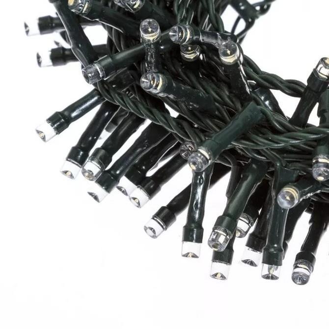 lotti catena di luci al led lineare tle 100 led bianco freddo lotti ø 5 mm. - foto 3