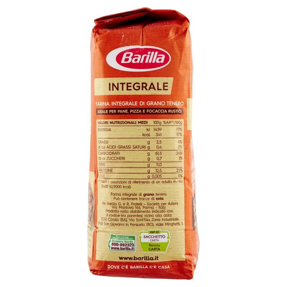 farina-integrale-barilla-1kg-2 barilla farina integrale di grano tenero barilla 1 kg - foto 2