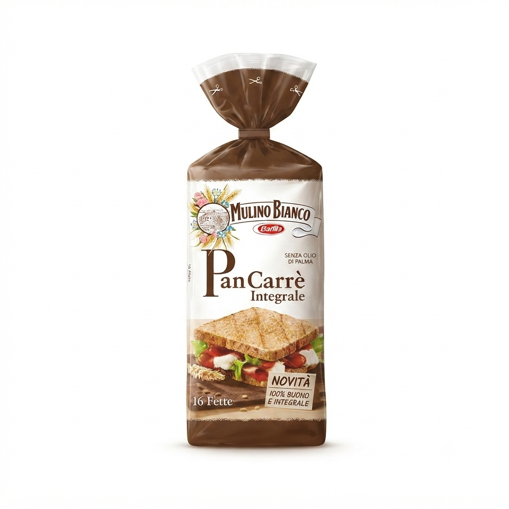 mulino bianco pane carrè integrale 16 fette mulino bianco 315 gr - foto 1