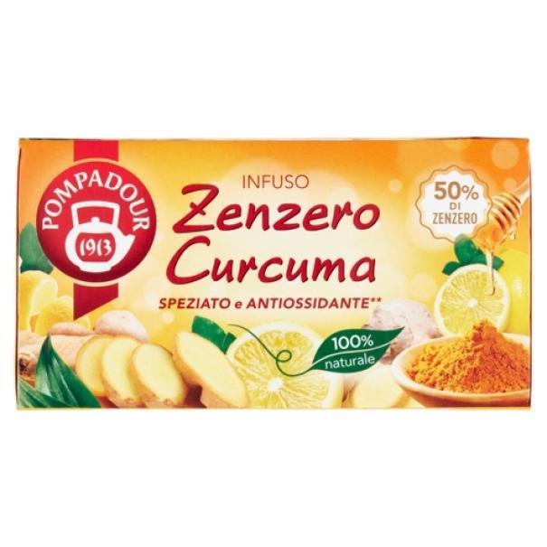 Infuso Zenzero e Curcuma Pompadour