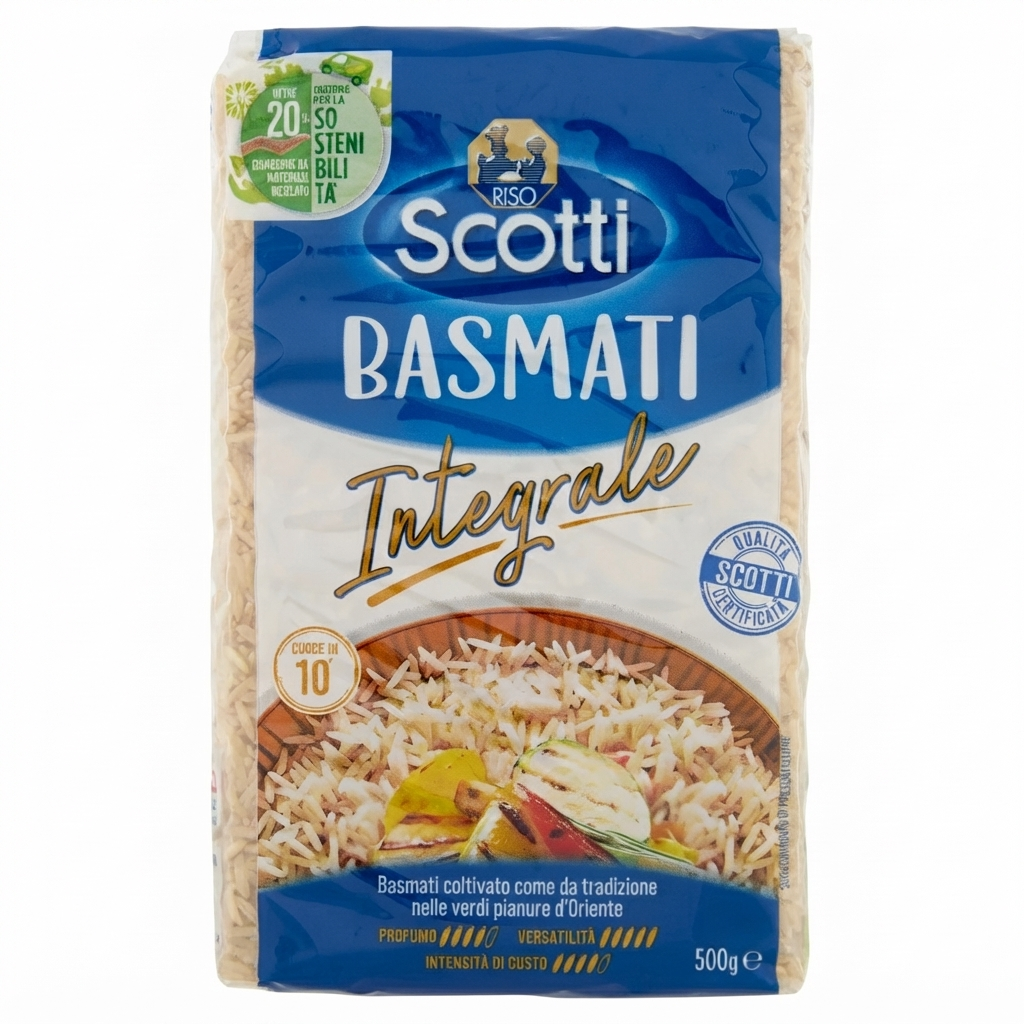 scotti, risobasmati, risointegrale, riso, dispensa, cucina, spesaonline, 500 GR, SCOTTI 500 GR, bonta, gusto aromatico, qualita, benessere, piacere, naturale, prodotti scotti, 500gr, 500 GR riso scotti riso basmati integrale scotti 500 gr. - foto 1