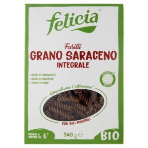 Pasta bio di grano saraceno senza glutine fusilli