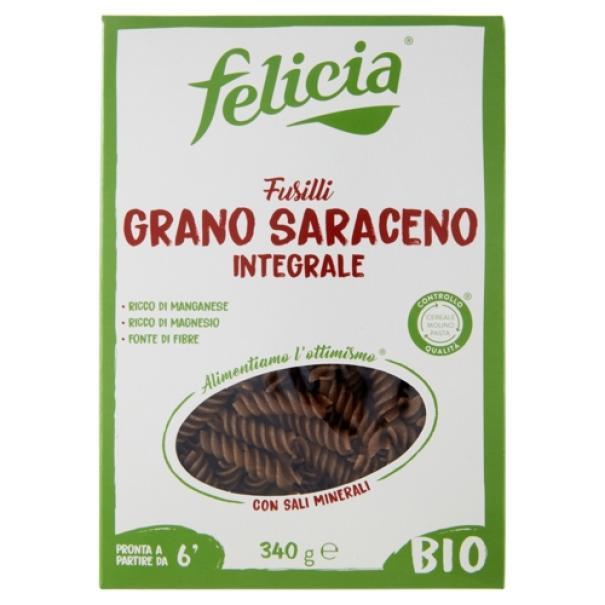 Pasta Bio di Grano Saraceno Senza Glutine Fusilli Felicia