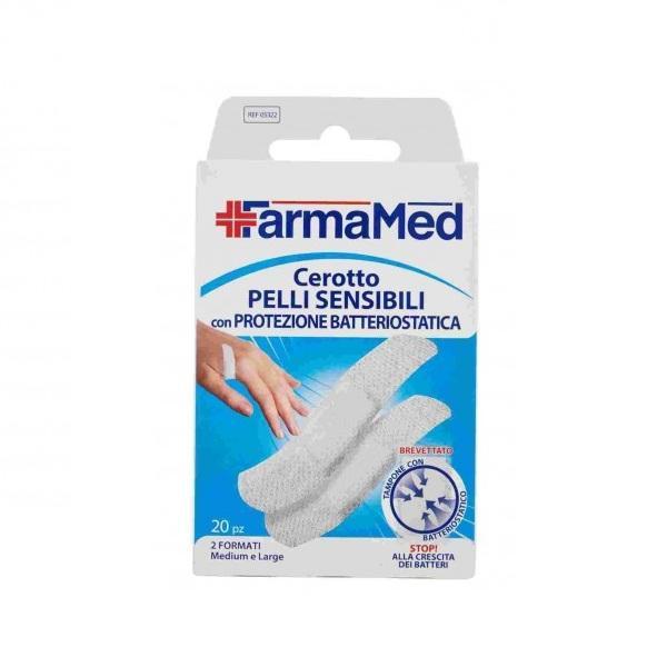 farmamed cerotto pelli sensibili 2 formati farmamed 20 pz. - foto 1