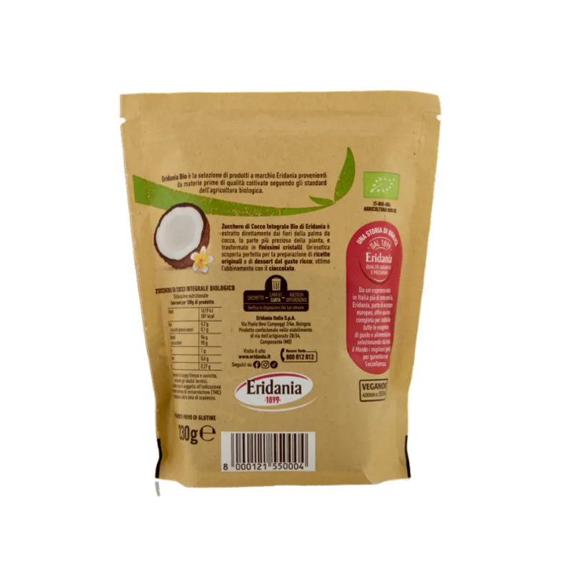 eridania zucchero di cocco integrale eridania 230 gr. - foto 3