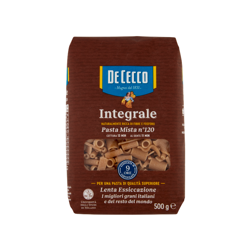 de cecco pasta mista integrale n°120 de cecco 500 gr - foto 1