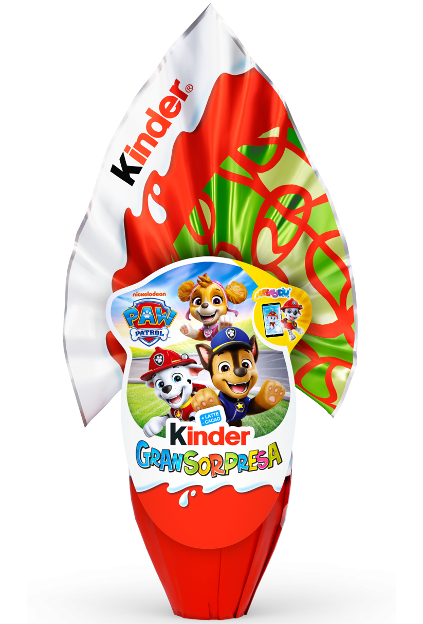 kinder uovo di pasqua paw patrol kinder gransorpresa 150 gr. - foto 1