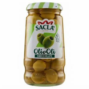 Olive verdi snocciolate in olio di semi saclà 290 gr