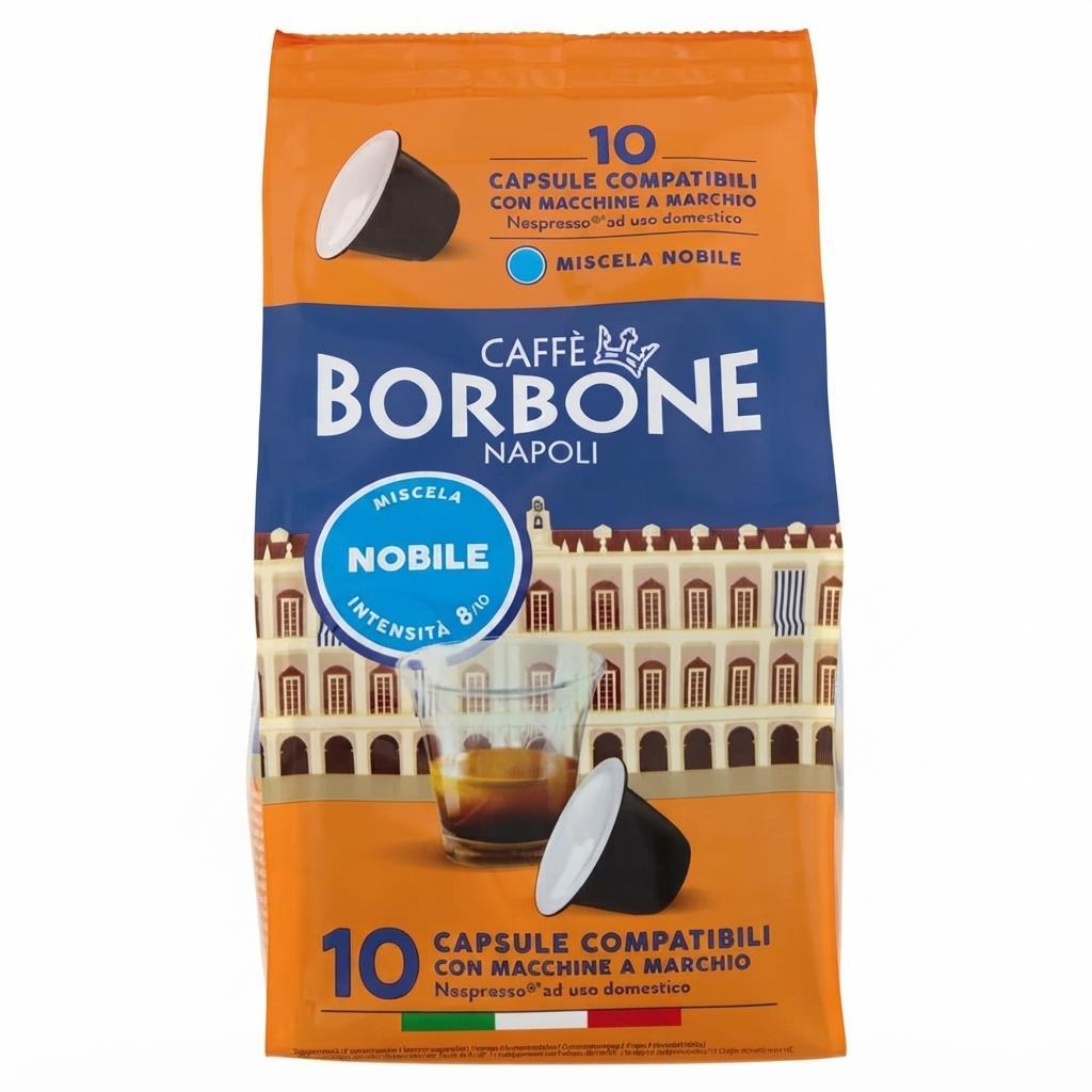 borbone capsule caffè borbone miscela nobile compatibili nespresso 10 pezzi 50g - foto 1