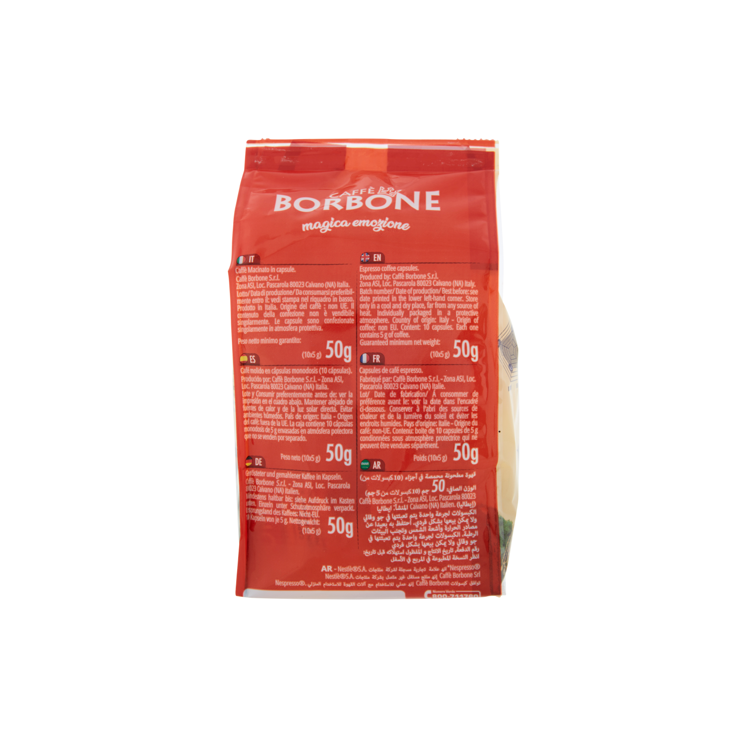 borbone capsule caffè borbone miscela suprema compatibili nespresso 10 capsule 50g - foto 3