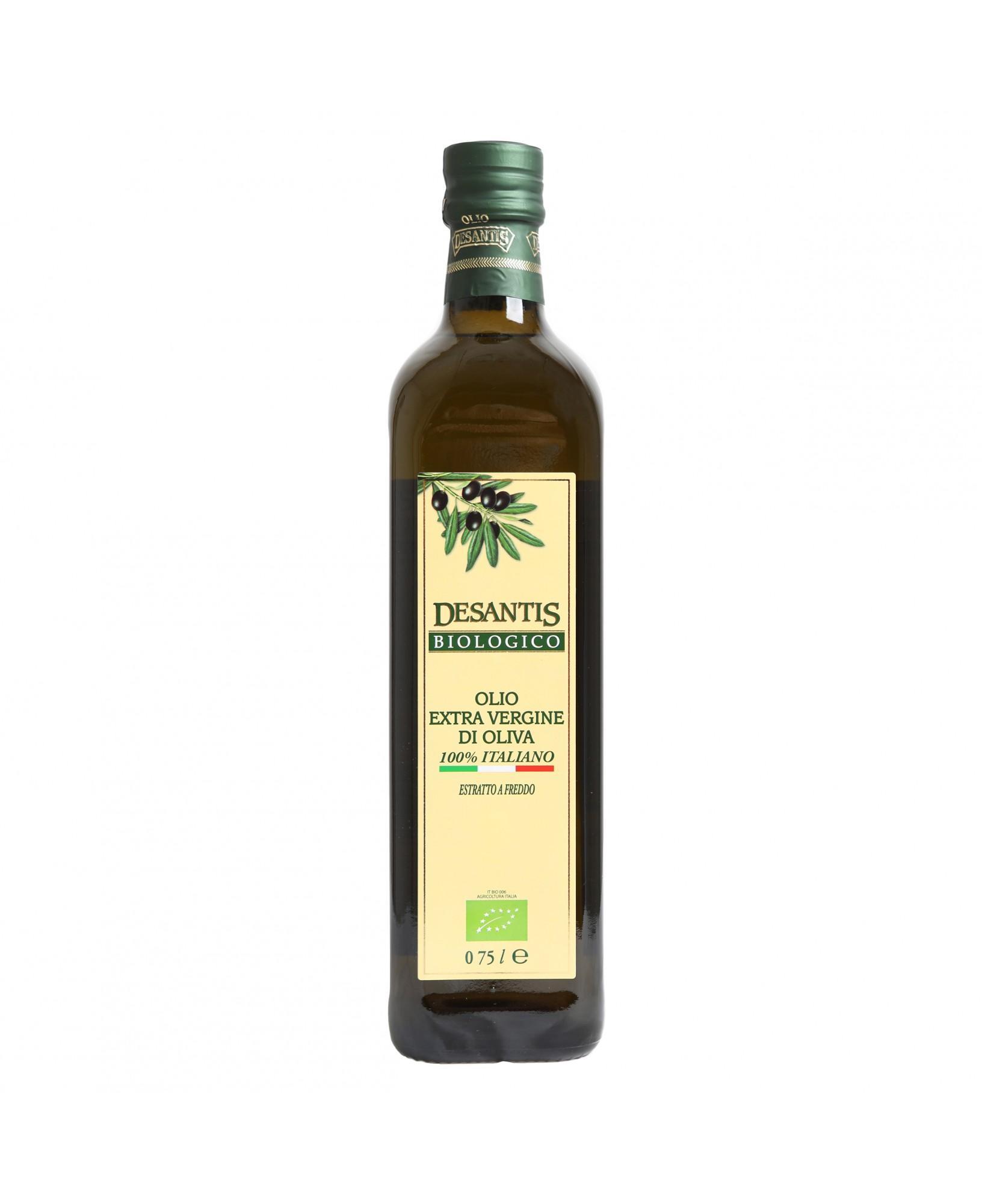 desantis olio extra vergine di oliva biologico 100% italiano desantis 750ml - foto 1 desantis olio extra vergine di oliva biologico 100% italiano desantis 750ml - foto 1