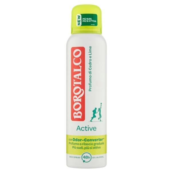 Deodorante Spray Active Cedro e Lime Borotalco 150 ml