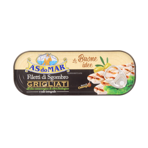 Filetti di sgombro grigliati all olio extra vergine di oliva e sale integrale  120g