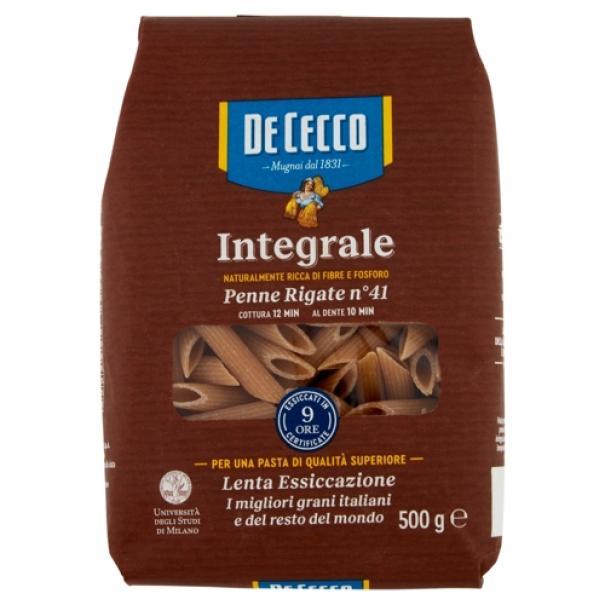 Penne Rigate Integrali n. 41 De Cecco 500 g Penne Rigate Integrali n. 41 De Cecco 500 g