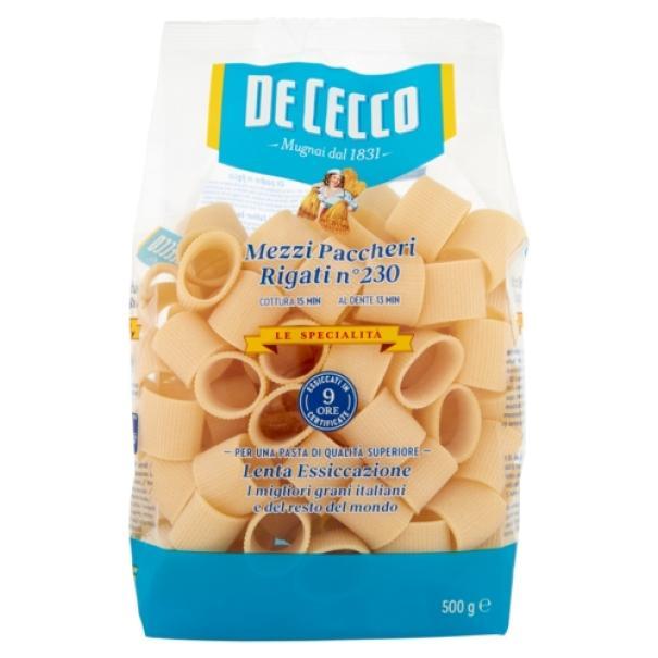 Mezzi Paccheri Rigati n. 230 De Cecco 500 g